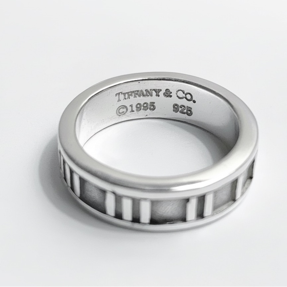 Tiffany & Company Atlas Band-Sterling Silver-Roman Numeral Band - Picture 2 of 4